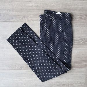 Black & Polka Dot Banana Republic Trousers